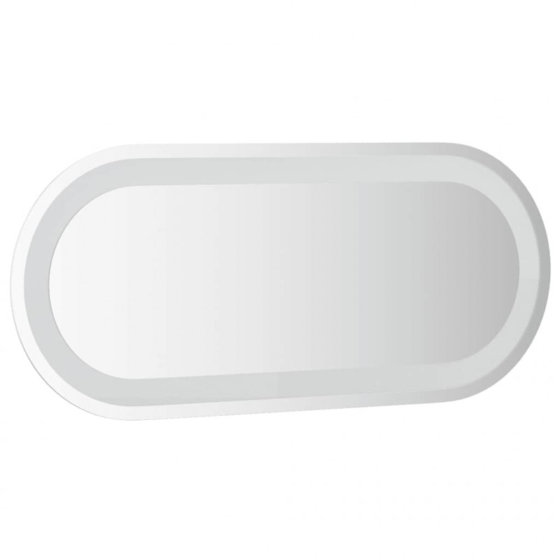 Lustro łazienkowe z LED, 70x30 cm, owalne