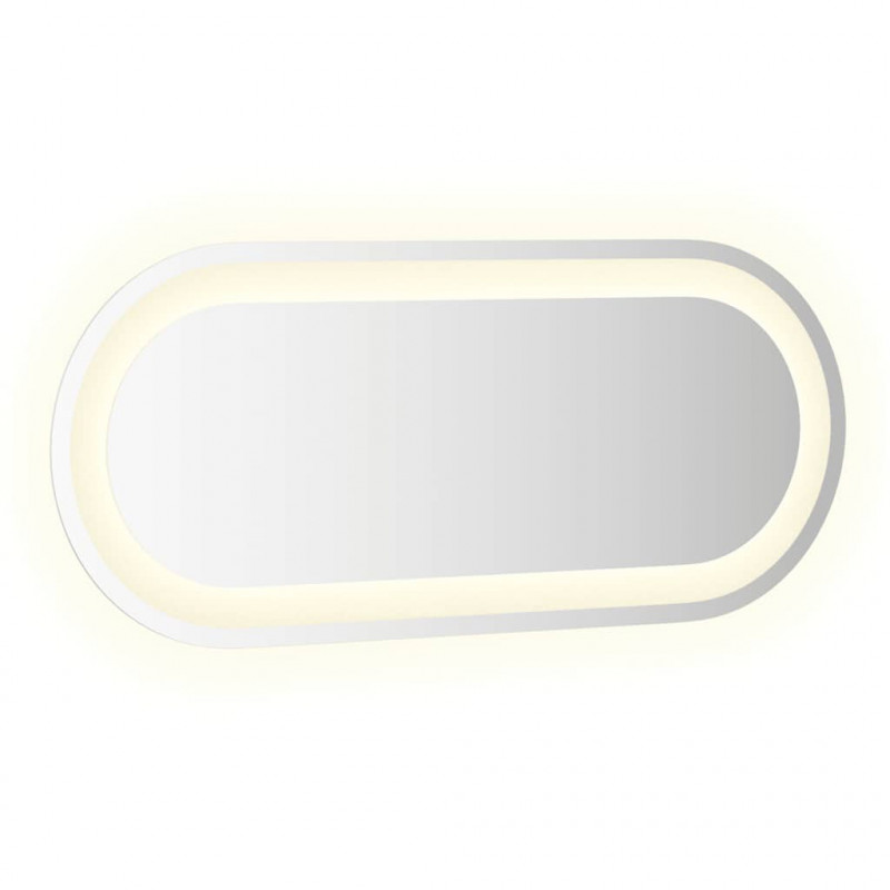 Lustro łazienkowe z LED, 70x30 cm, owalne