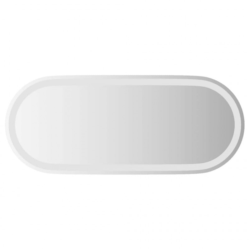 Lustro łazienkowe z LED, 90x40 cm, owalne