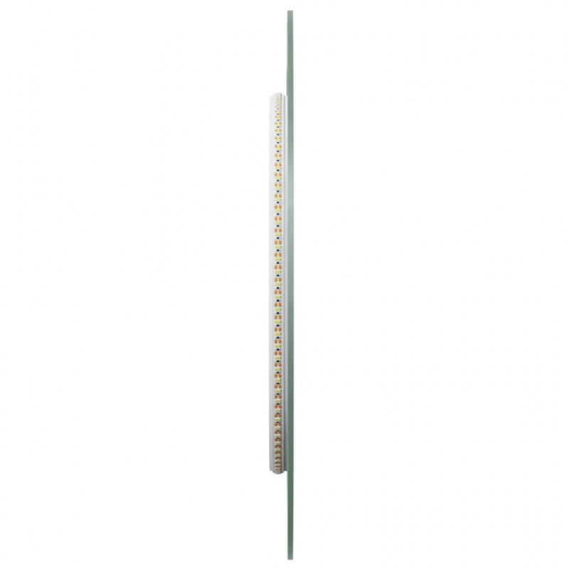 Lustro łazienkowe z LED, 90x40 cm, owalne