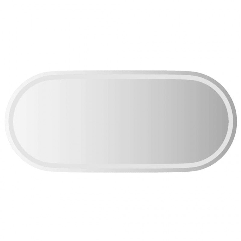 Lustro łazienkowe z LED, 100x45 cm, owalne
