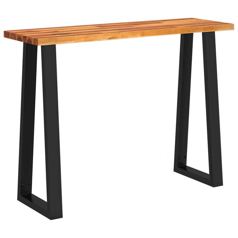 Stolik konsolowy, 110x35x80 cm, lite drewno akacjowe