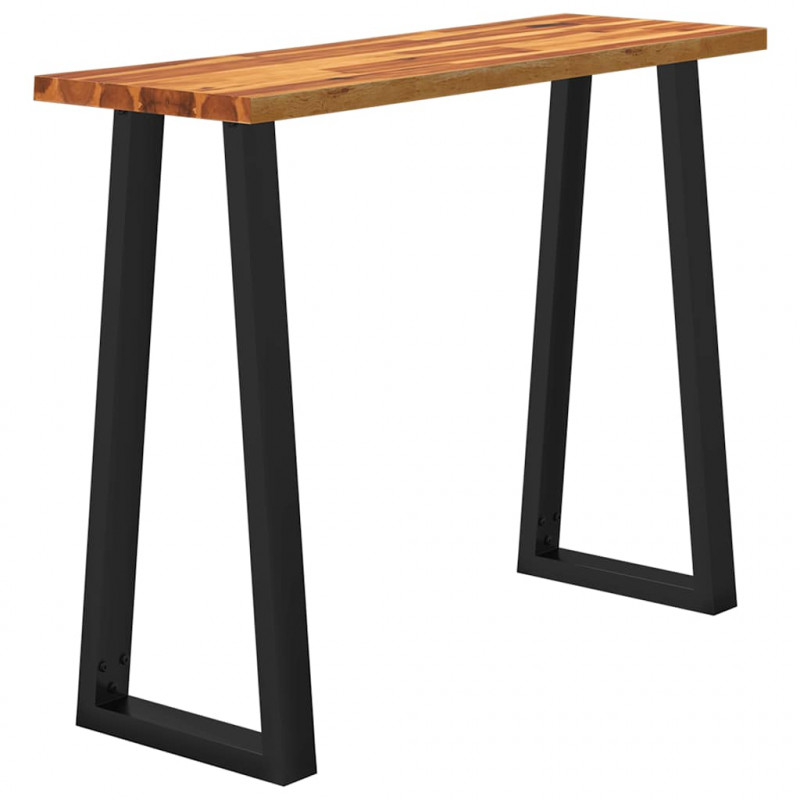 Stolik konsolowy, 110x35x80 cm, lite drewno akacjowe