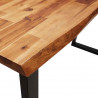 Stolik konsolowy, 110x35x80 cm, lite drewno akacjowe