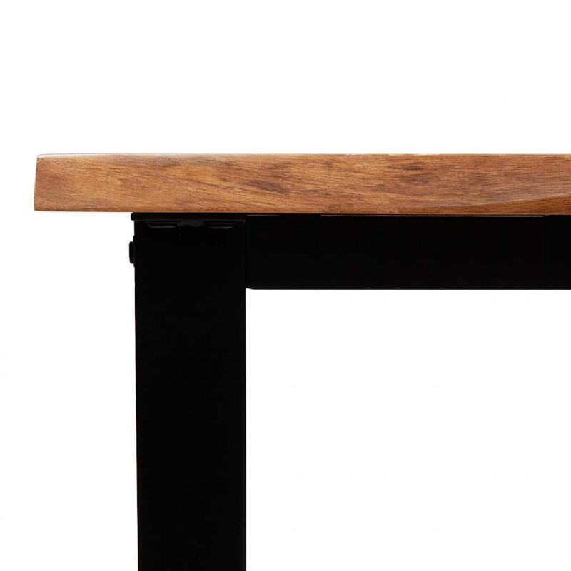 Stolik konsolowy, 110x35x80 cm, lite drewno akacjowe