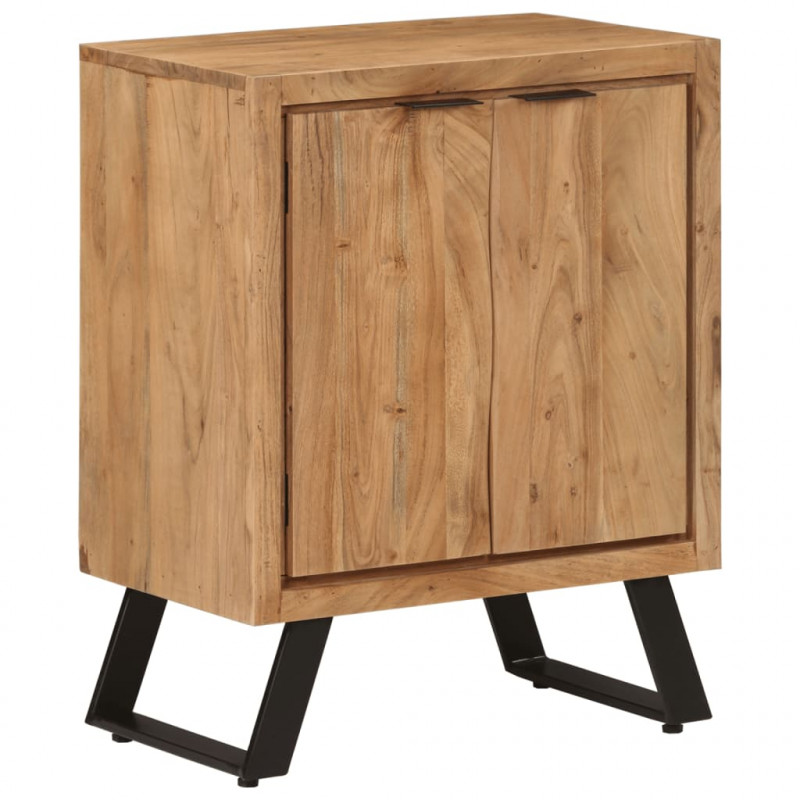 Szafka z 2 drzwiczek, 55x36x72 cm, lite drewno akacjowe