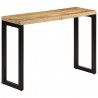 Stolik konsolowy, 110x35x76 cm, surowe drewno mango