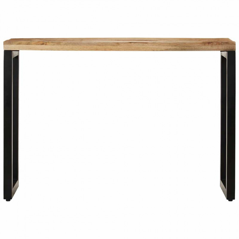 Stolik konsolowy, 110x35x76 cm, surowe drewno mango