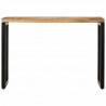 Stolik konsolowy, 110x35x76 cm, surowe drewno mango