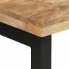 Stolik konsolowy, 110x35x76 cm, surowe drewno mango