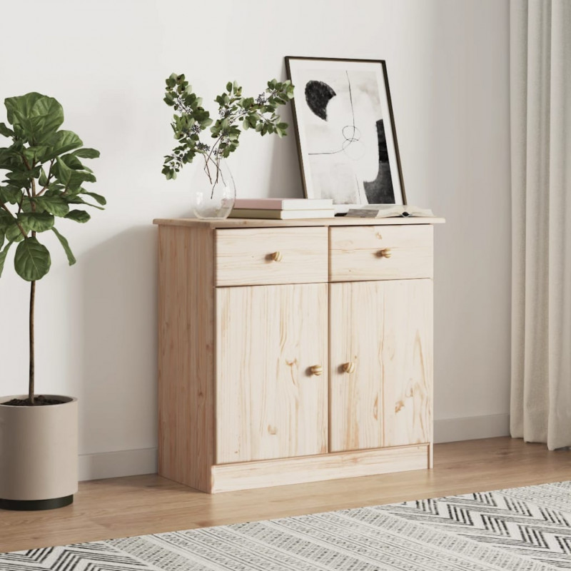 Szafka ALTA, 77x35x73 cm, lite drewno sosnowe