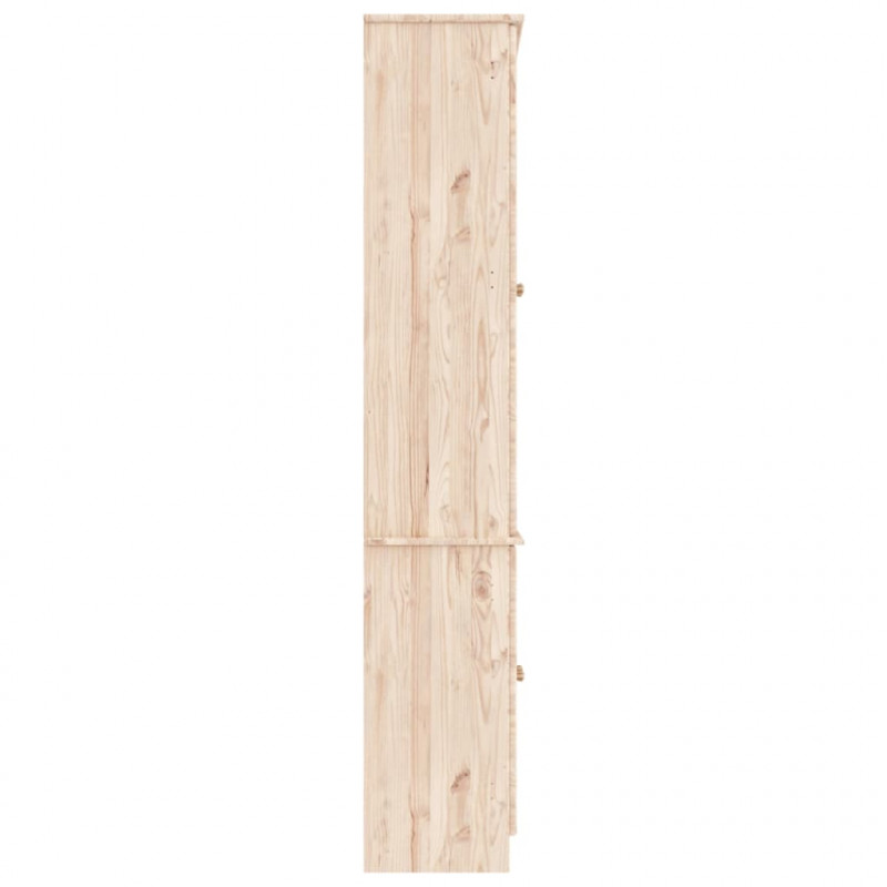 Witryna ALTA, 77x35x186,5 cm, lite drewno sosnowe