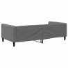 Sofa z funkcją spania, ciemnoszara, 100x200 cm, obita tkaniną
