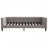 Sofa z funkcją spania, kolor taupe, 100x200 cm, obita tkaniną