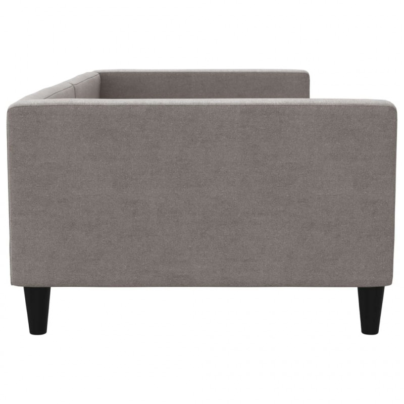 Sofa z funkcją spania, kolor taupe, 100x200 cm, obita tkaniną
