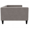 Sofa z funkcją spania, kolor taupe, 100x200 cm, obita tkaniną