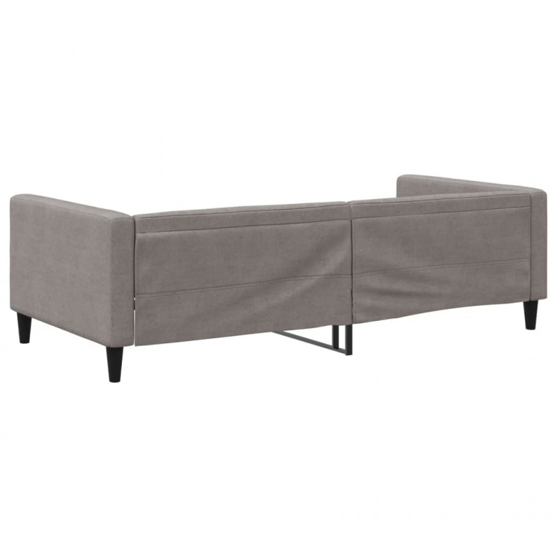 Sofa z funkcją spania, kolor taupe, 100x200 cm, obita tkaniną