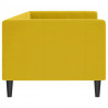 Sofa z funkcją spania, żółta, 80x200 cm, obita aksamitem
