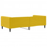 Sofa z funkcją spania, żółta, 100x200 cm, obita aksamitem