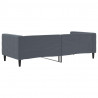 Sofa z funkcją spania, ciemnoszara, 90x190 cm, aksamit