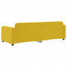 Sofa z funkcją spania, żółta, 80x200 cm, obita aksamitem