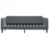 Sofa z funkcją spania, ciemnoszara, 80x200 cm, aksamitna