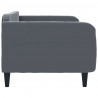 Sofa z funkcją spania, ciemnoszara, 90x190 cm, aksamit