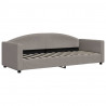 Sofa z funkcją spania, kolor taupe, 80x200 cm, obite tkaniną
