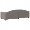 Sofa z funkcją spania, kolor taupe, 80x200 cm, obite tkaniną