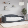 Sofa z funkcją spania, ciemnoszara, 100x200 cm, aksamit