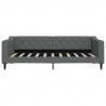 Sofa z funkcją spania, ciemnoszara, 90x190 cm, obita tkaniną