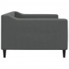 Sofa z funkcją spania, ciemnoszara, 90x190 cm, obita tkaniną