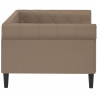 Sofa z funkcją spania, cappuccino, 90x200 cm, sztuczna skóra