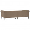 Sofa z funkcją spania, cappuccino, 90x200 cm, sztuczna skóra