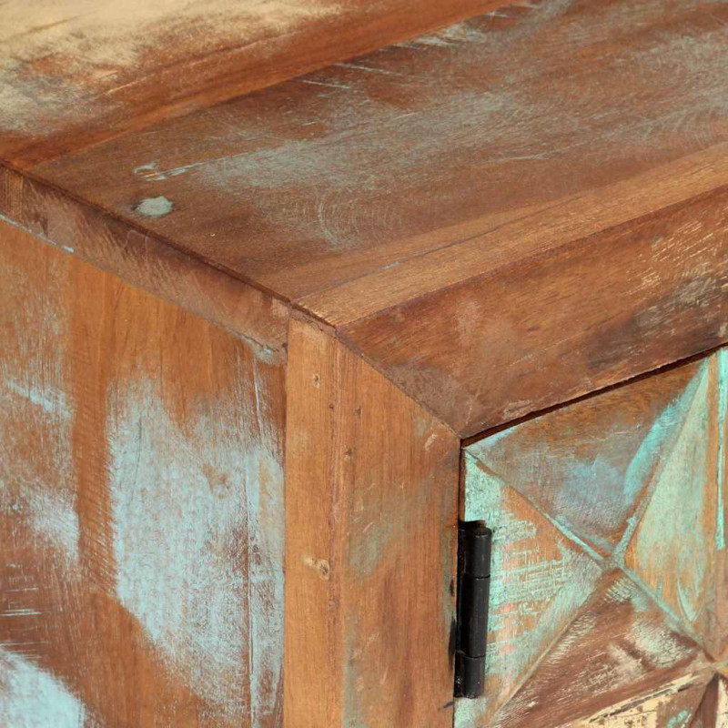 Szafka pod telewizor, 112x30x45 cm, lite drewno z odzysku
