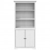 Biblioteczka BODO, biała, 82x40x173 cm, lite drewno sosnowe
