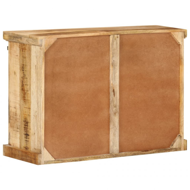 Szafka, 80x30x55 cm, lite surowe drewno mango