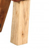 Ławeczka gimnastyczna, brązowa, 110 cm, skóra naturalna