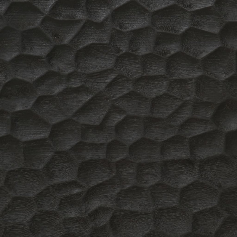 Stolik kawowy, czarny, 100x54x40 cm, lite drewno mango
