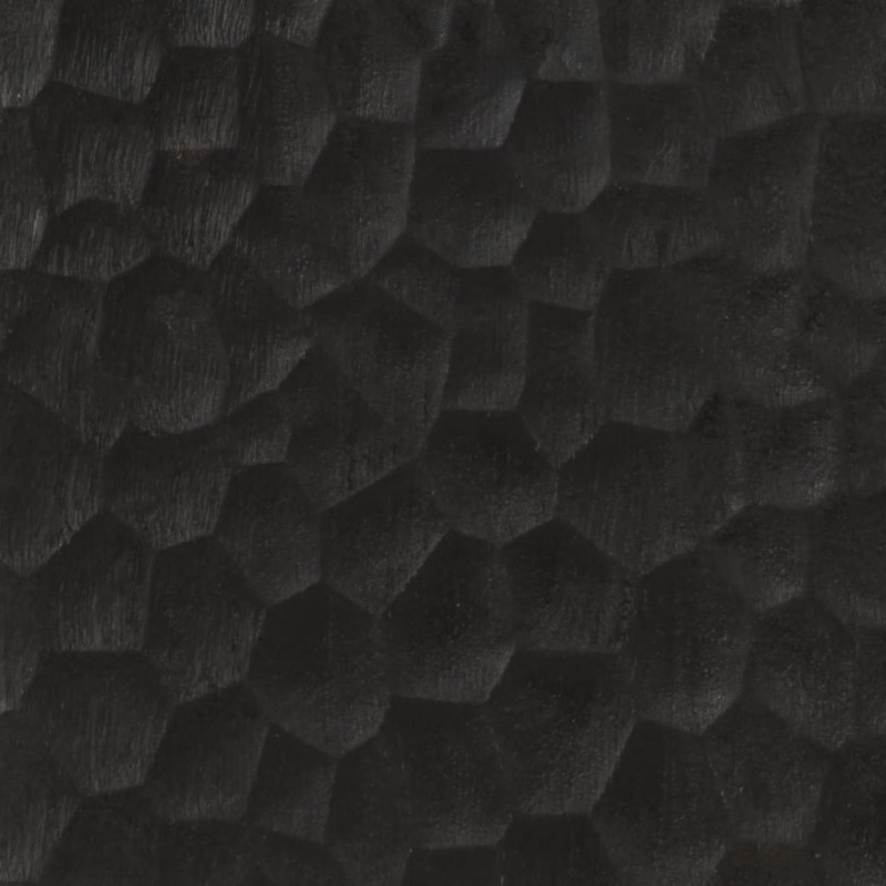 Szafka, czarna, 60x33x75 cm, lite drewno mango