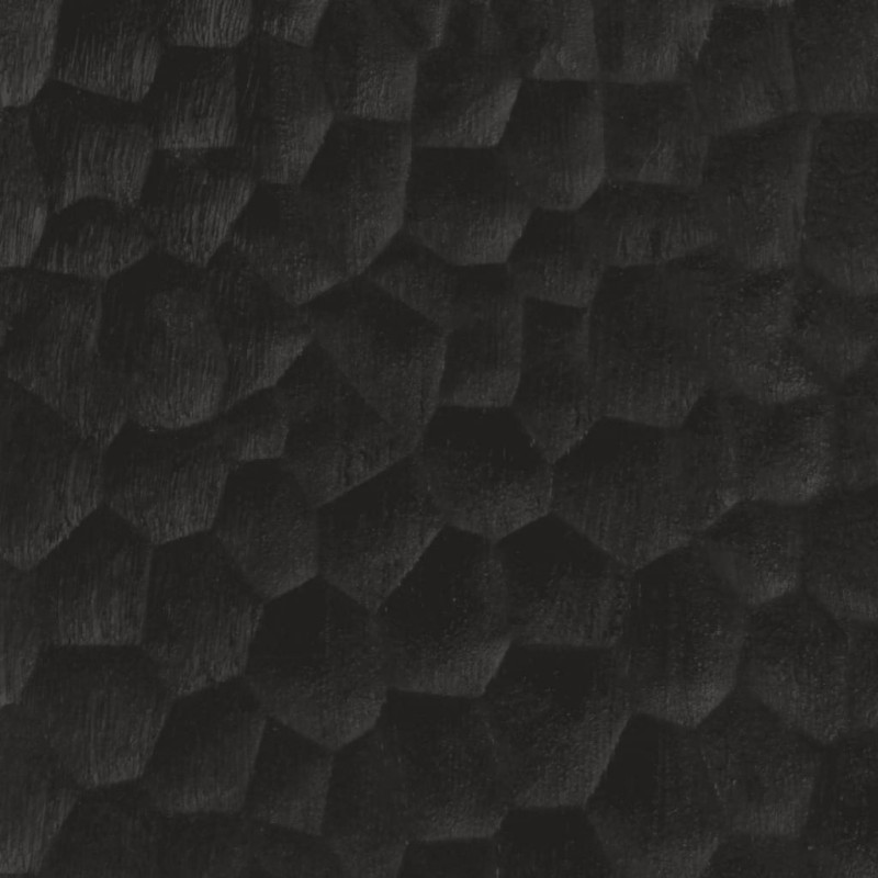 Szafka, czarna, 90x33x75 cm, lite drewno mango