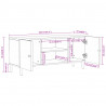 Szafka pod telewizor, 105x33x46 cm, lite drewno akacjowe