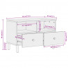Szafka pod telewizor, 70x33x46 cm, lite drewno akacjowe