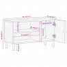 Szafka pod telewizor, 80x31x46 cm, lite drewno mango
