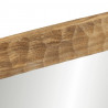 Lustro łazienkowe, 50x70x2,5 cm, lite drewno mango i szkło