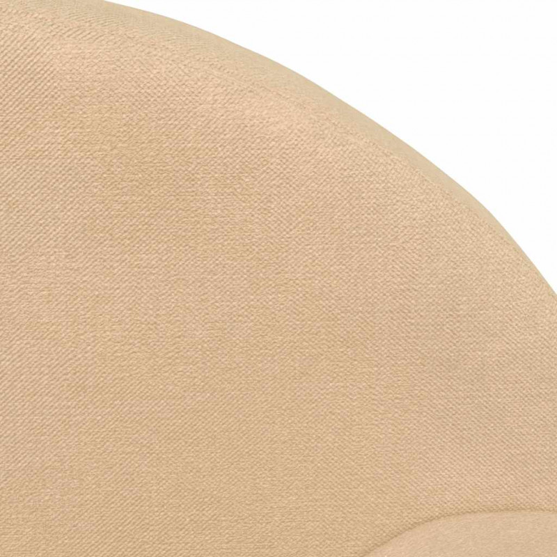 Sofa dziecięca, kremowa, miękki plusz