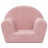 Sofa dziecięca różowa miękka pluszowa