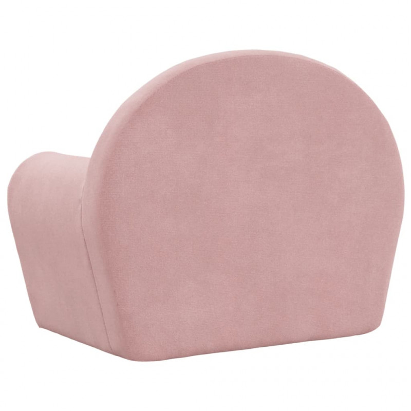 Sofa dziecięca różowa miękka pluszowa