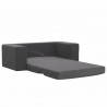 2-os. sofa dla dzieci, rozkładana, antracytowa, miękki plusz