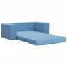 2-os. sofa dla dzieci, rozkładana, niebieska, miękki plusz